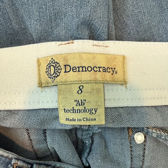 Democracy "Ab" technology Size 8 Blue Jeans - Picture 3 of 5